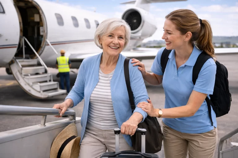 A guide to hiring a travel companion for an elderly traveler